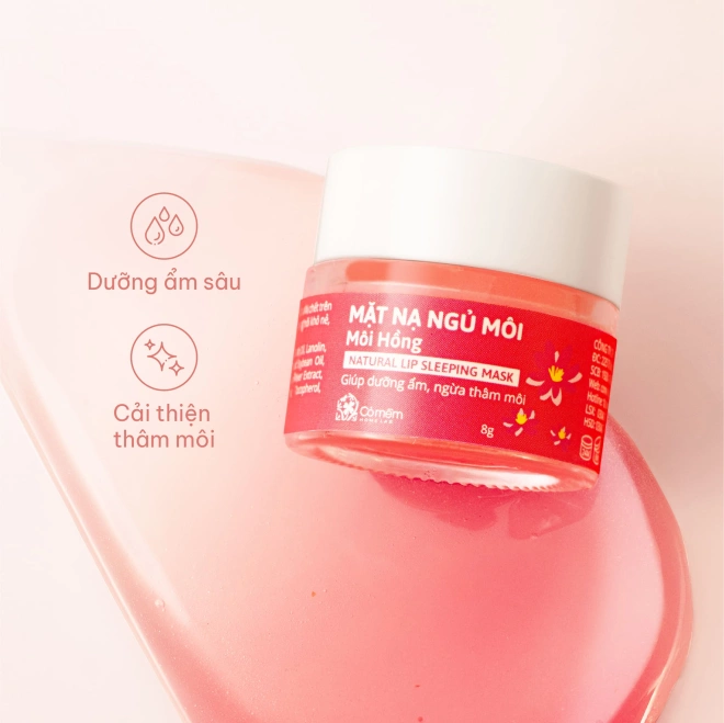 Mặt nạ ngủ môi Môi Hồng