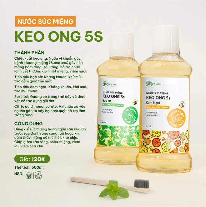 Nước Súc Miệng Keo Ong 5s