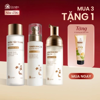 Bộ chăm sóc da Sâm 1700 3 bước