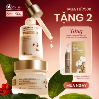 Bộ Đôi Dưỡng Ẩm Sâm 1700 Ngừa Lão Hóa Da Bộ Đôi Dưỡng Ẩm Sâm 1700 Ngừa Lão Hóa Da