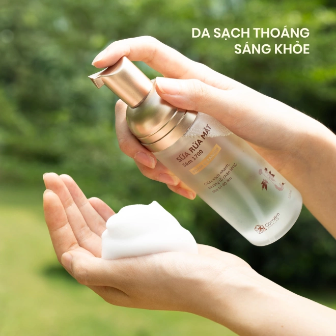 Bộ Đôi Làm Sạch Nước Tẩy Trang Và Sữa Rửa Mặt Sâm 1700