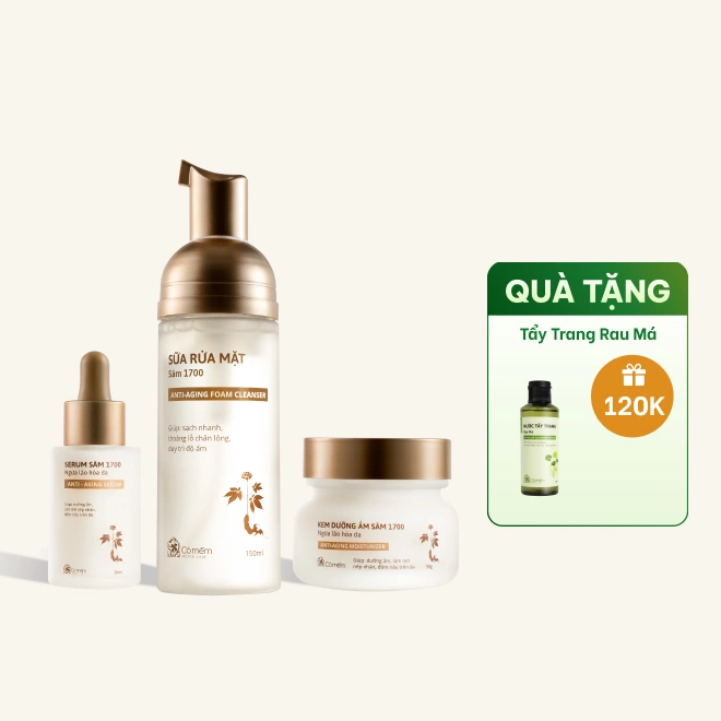 Bộ chăm sóc da Sâm 1700 3 bước