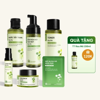 Trọn Bộ Chăm Sóc Da Dầu Mụn Chiết Xuất Rau Má