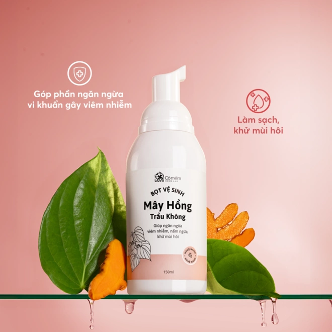 Bọt Vệ Sinh Mây Hồng Trầu Không