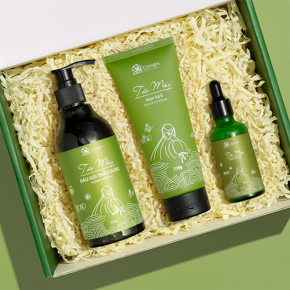 [SET QUÀ TẶNG] Bộ Sản Phẩm Chăm Sóc Tóc Toàn Diện Tóc Mây