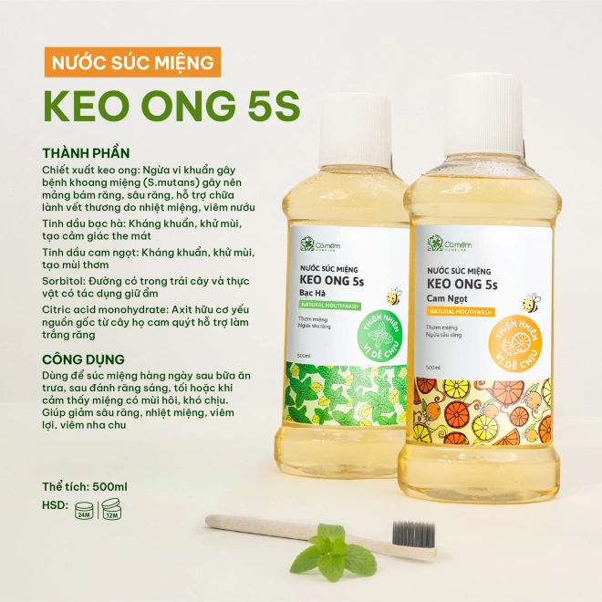 Nước Súc Miệng Keo Ong 5s
