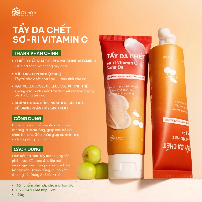 [SET QUÀ TẶNG] Tẩy Da Chết Và Nước Tẩy Trang Sơ- ri Vitamin C 