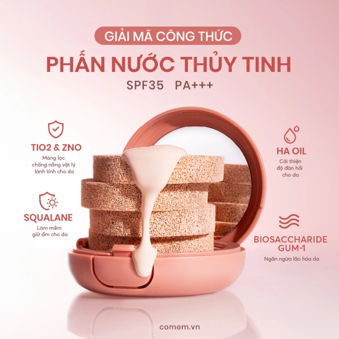 [SET QUÀ TẶNG] Combo Trang Điểm Son Lụa Diễm Và Phấn Nước Thuỷ Tinh