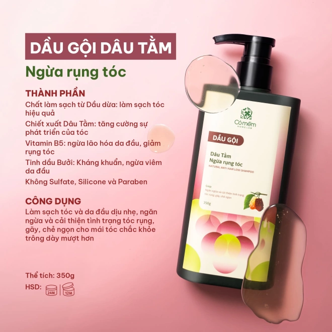 [SET QUÀ TẶNG] Bộ Chăm Sóc Tóc Ngăn Ngừa Rụng Tóc Dâu Tằm