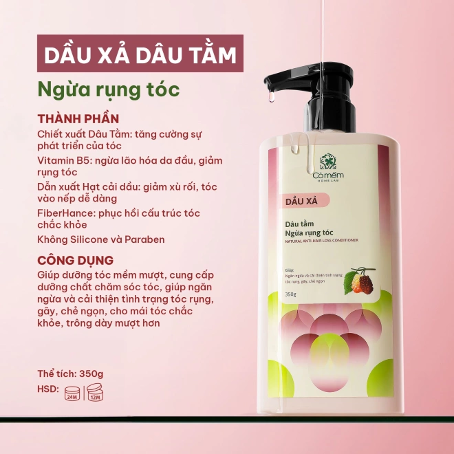 [SET QUÀ TẶNG] Bộ Chăm Sóc Tóc Ngăn Ngừa Rụng Tóc Dâu Tằm
