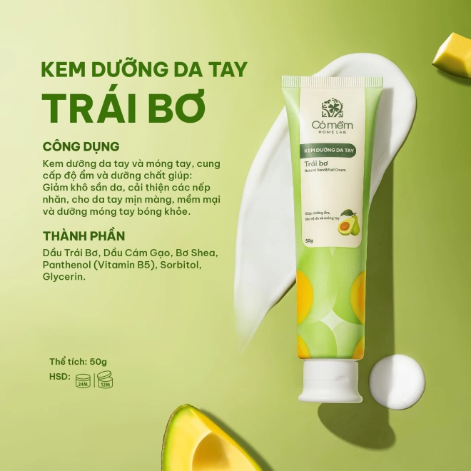 Kem dưỡng da tay Trái bơ