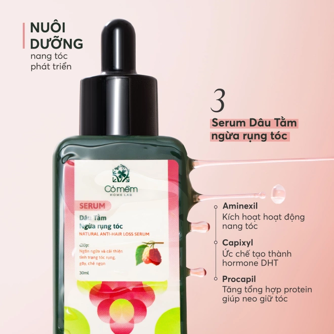 [SET QUÀ TẶNG] Bộ Chăm Sóc Tóc Ngăn Ngừa Rụng Tóc Dâu Tằm