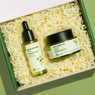 [SET QUÀ TẶNG] Dưỡng Ẩm Kiềm Dầu Serum Kem Dưỡng Rau Má