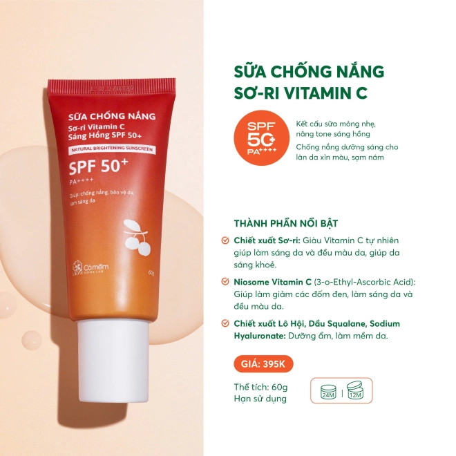 [SET QUÀ TẶNG] Sữa Chống Nắng Sơ- ri Và Bộ 5 Mặt Nạ Sáng Da