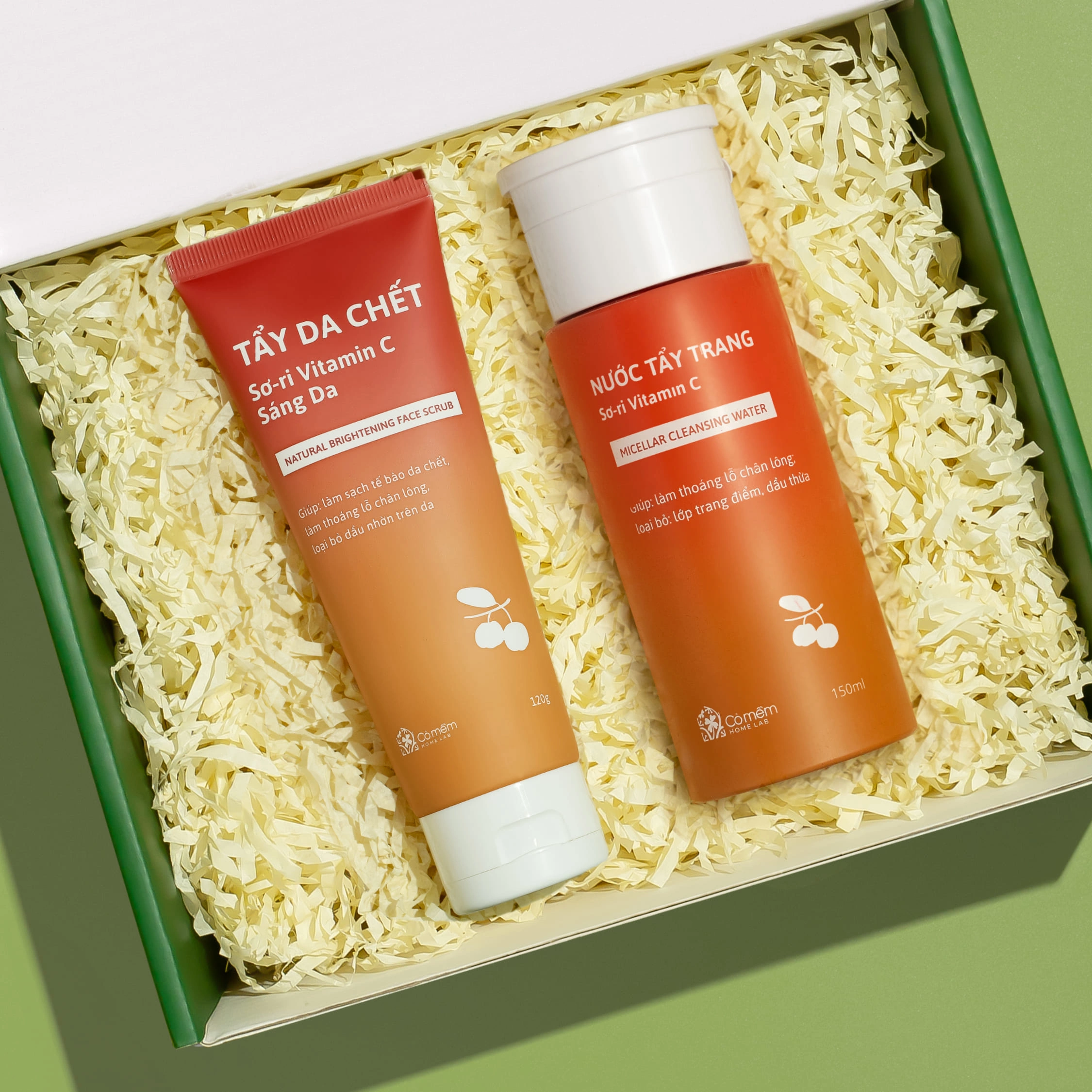 [SET QUÀ TẶNG] Tẩy Da Chết Và Nước Tẩy Trang Sơ- ri Vitamin C