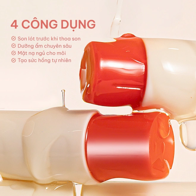 [SET QUÀ TẶNG] Son Dưỡng Gạo Dâu, Kem Trang Điểm 3M