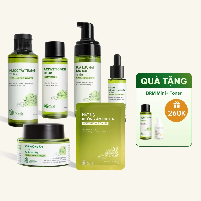 Bộ chăm sóc da Tơ Tằm Chuyên sâu - Dưỡng ẩm, phục hồi, ngừa lão hóa