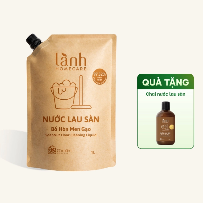Combo 2 Nước Lau Sàn Bồ Hòn Men Gạo Lành HomeCare