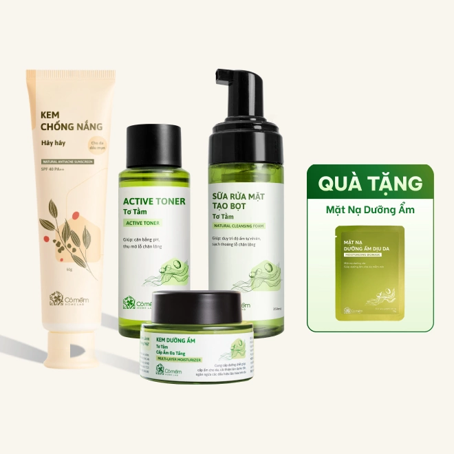 Combo Dưỡng Da Tơ Tằm & Kem Chống Nắng Hây Hây