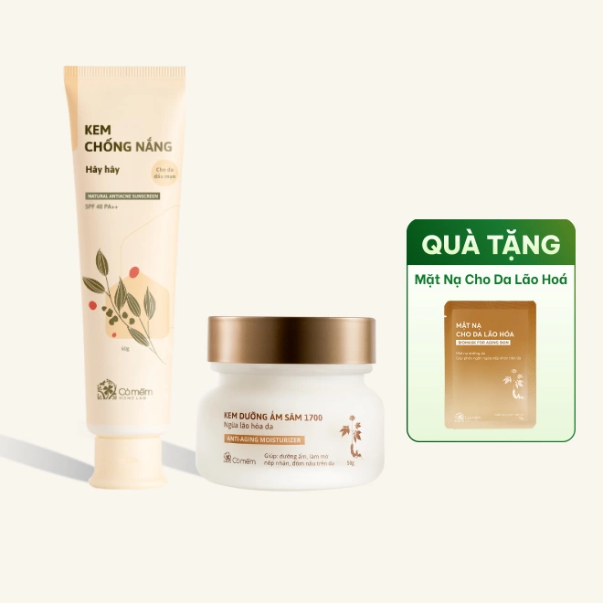 Combo Chăm Sóc Da Dưỡng Ẩm Và Kem Chống Nắng Cho Mọi Loại Da 