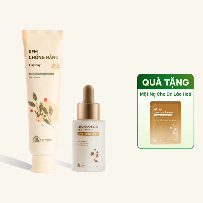 Combo Chăm Sóc Da Serum Và Kem Chống Nắng Cho Mọi Loại Da