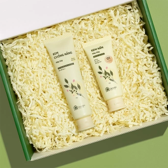 [SET QUÀ TẶNG] Bộ Trang Điểm 2 Bước Gồm Kem Chống Nắng Và Kem Nền