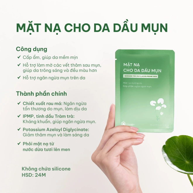 Combo Mặt Nạ Cho Da Dầu Mụn- Son Dưỡng Gạo