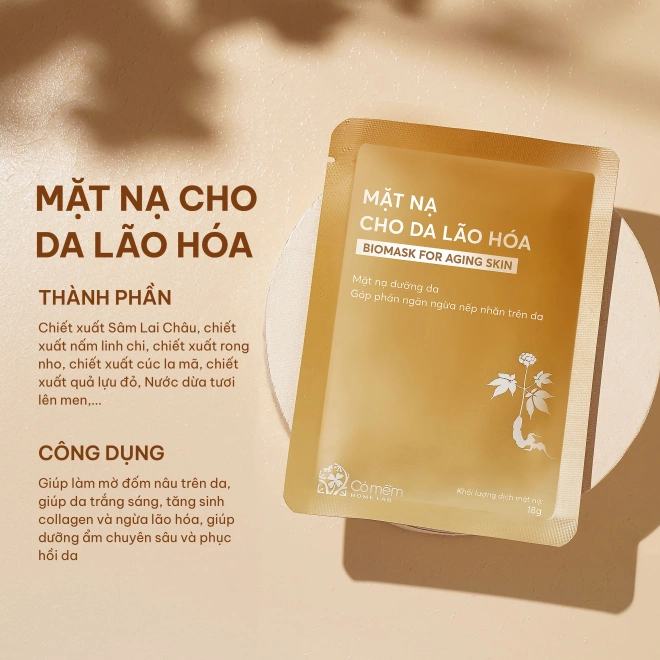 Combo 4 Mặt Nạ Sâm Cho Da Lão Hoá