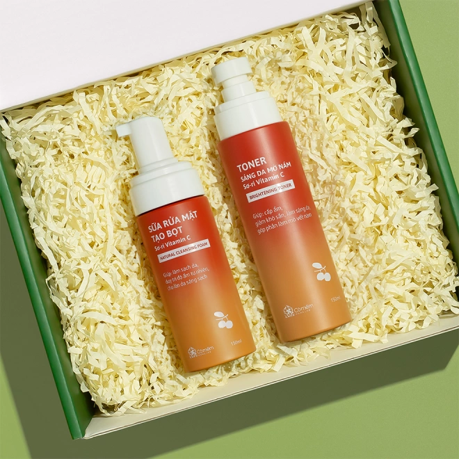 [SET QUÀ TẶNG] Sữa Rửa Mặt+ Toner Chiết Xuất Sơ-ri Vitamin C