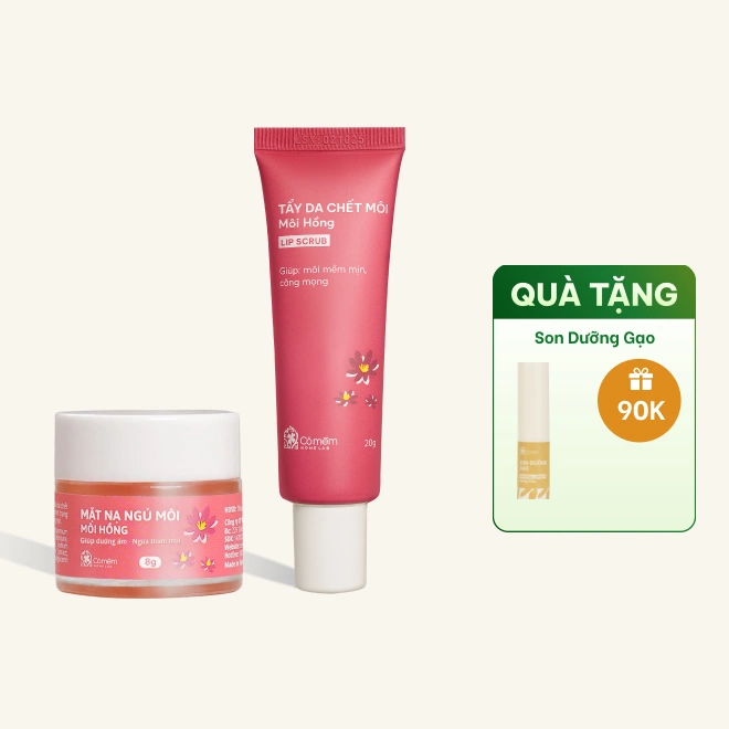 Combo 2 Sản Phẩm Giảm Thâm Dưỡng Mềm Môi Căng Mịn