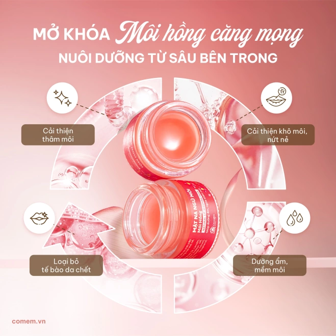 Combo 2 Sản Phẩm Giảm Thâm Dưỡng Mềm Môi Căng Mịn