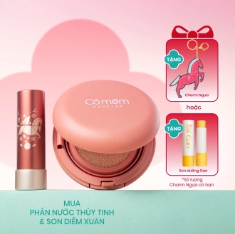 Combo Trang Điểm Son Diễm Xuân Và Phấn Nước Thuỷ Tinh