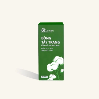 Bông Tẩy Trang Làm Sạch Da Hộp 50 Miếng- Cỏ Mềm