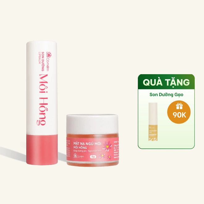 Combo Dưỡng Môi Giảm Thâm Dưỡng Mềm Môi