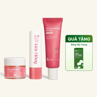 Bộ Chăm Sóc Môi Môi Hồng Giảm Thâm Dưỡng Mềm Môi