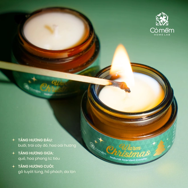 Nến Thơm Phiên Bản Giáng Sinh Cỏ Mềm