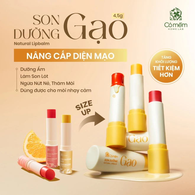 Son Dưỡng Gạo (Natural Lipbalm)