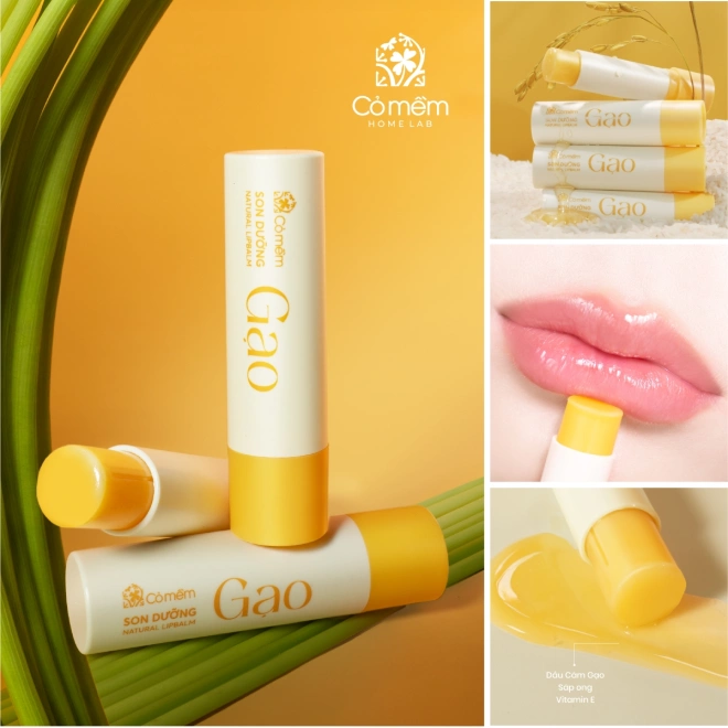 Combo Mặt Nạ Cho Da Dầu Mụn- Son Dưỡng Gạo