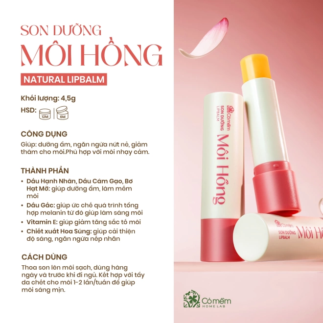 Combo Dưỡng Môi Giảm Thâm Dưỡng Mềm Môi