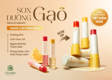 Thông Báo Thay Đổi Bao Bì Sản Phẩm Son Dưỡng Gạo Cỏ Mềm