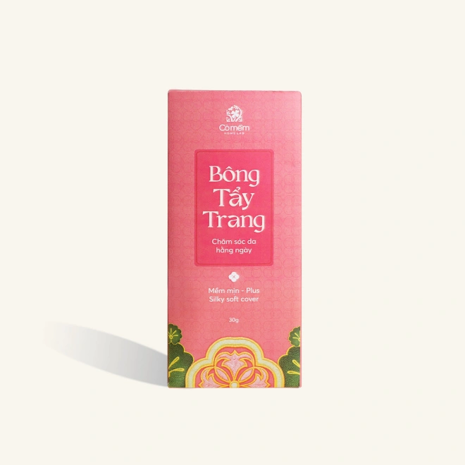 Bông Tẩy Trang Làm Sạch Da Hộp 50 Miếng- Cỏ Mềm