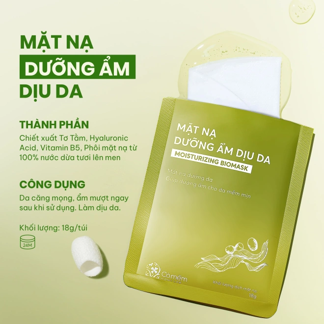 [SET QUÀ TẶNG] Sữa Rửa Mặt Tơ Tằm Và Bộ 5 Miếng Mặt Mạ Cấp Ẩm