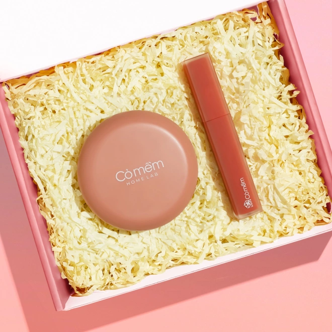 [SET QUÀ TẶNG] Combo Trang Điểm Tự Nhiên Phấn Nước Và Son Kem