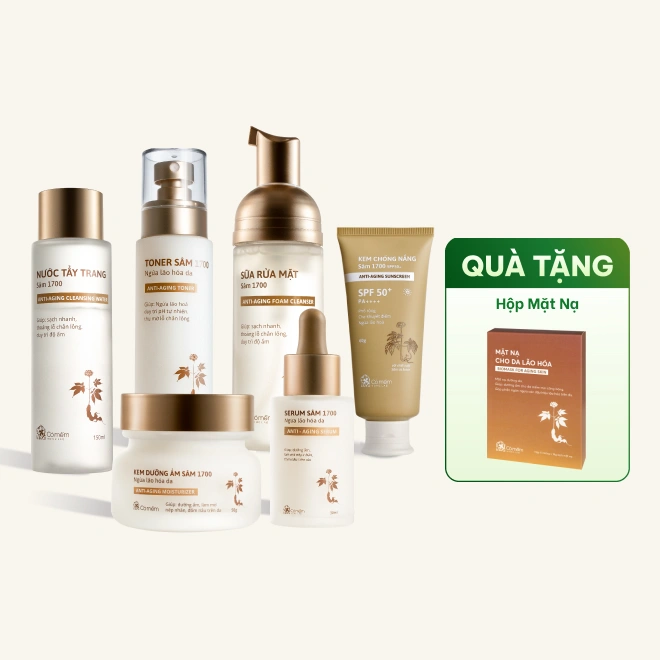 Bộ Chăm Sóc Da Chiết Xuất Sâm Ngừa Lão Hóa