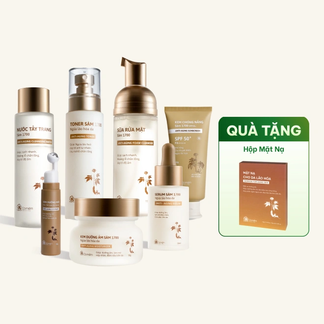 Bộ Chăm Sóc Da Chiết Xuất Sâm Ngừa Lão Hóa