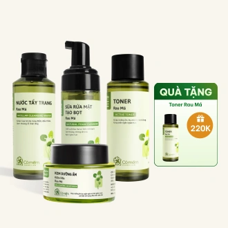 Bộ Chăm Sóc Da Dầu Mụn Rau Má Chuyên Sâu
