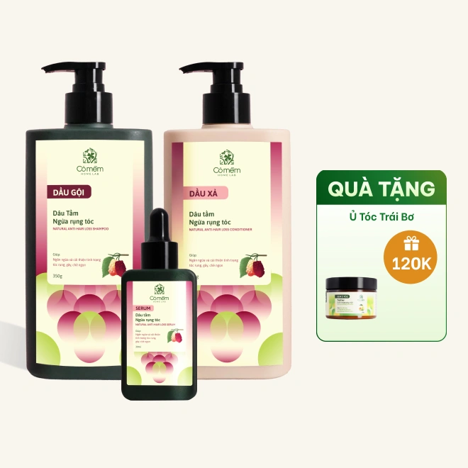 Bộ Chăm Sóc Tóc Ngăn Ngừa Rụng Tóc Dâu Tằm