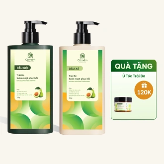 Combo Gội Xả Ủ Suôn Mượt Phục Hồi Trái Bơ