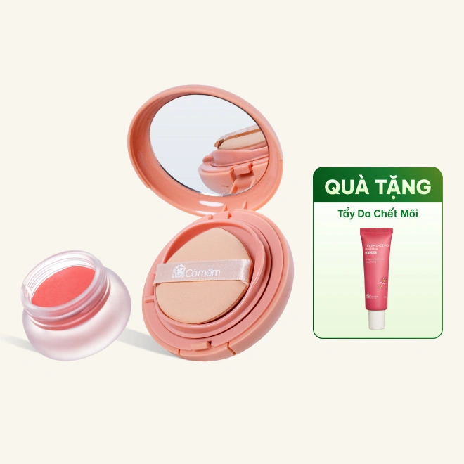 Bộ Đôi Trang Điểm Tự Nhiên Cushion Phấn Nước & Kem Trang Điểm Thủy Tinh