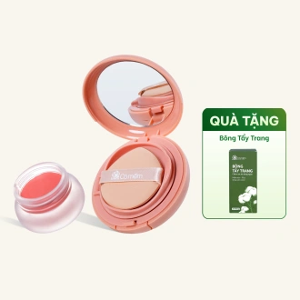 Bộ Đôi Trang Điểm Tự Nhiên Cushion Phấn Nước & Kem Trang Điểm Thủy Tinh